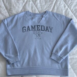 NEW The Hollister Gameday Graphic Notch-neck Sweatshirt